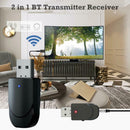 2 in 1 Bluetooth 5.0 Receiver Transmitter AUX 3.5mm Stereo Audio Adapter Dongle