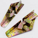 1 Pair 3-Position Angle Mechanism Hinges For Home Bed Bedding Sofa DIY Bronze