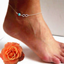 Fashion Bohemian Bead Infinity Charm Chain Anklet Bracelet Barefoot Rewelry  JR