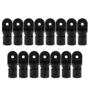 15x  Boat Bimini Fittings Top Cover Cap Eye End Nylon Black (Internal Version