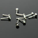 10 X Stainless Steel Nose Stud Ring Bone Bar Pin 8mm