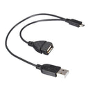 USB Adapter Micro USB Male to USB 2.0 A Male and Female Connector Converter