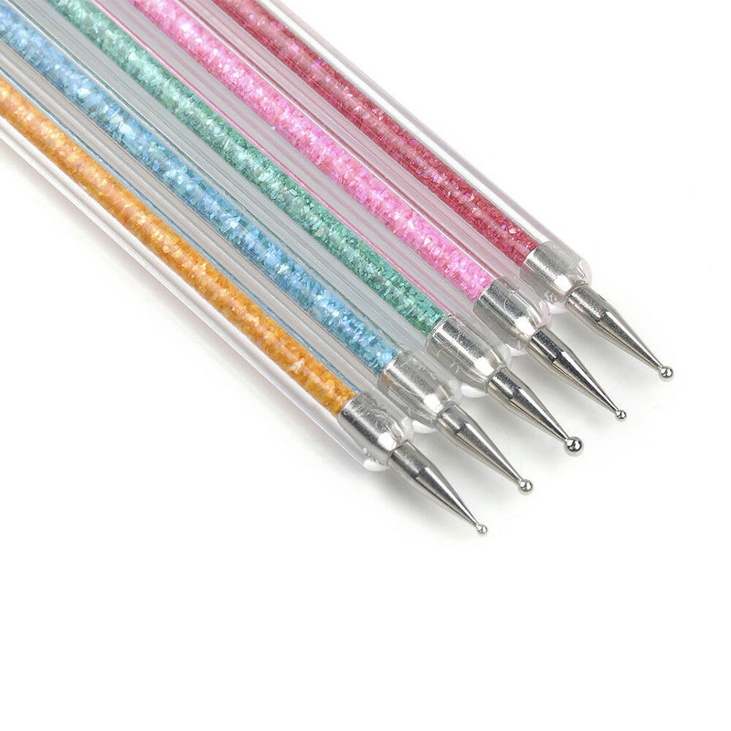5pcs Nail Art Accessories Gel Design Pen Painting Polish Brush Drawing Tools Set