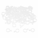100pcs/10set 7mm Carp Fishing Hair Rigs Bait Bands for Pellet Bander Worm
