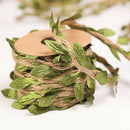 10M Simulation Green Leaves Weaving Rope Diy Wedding Birthday Wedding Decor V4S9