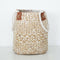 Woven Seagrass Basket Garden Indoor Planter Pot Holder Window Box White S