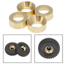8x RC Brass Wheel Rims Hubs for Axial SCX24 AXI00001 Car Buggy Accessories