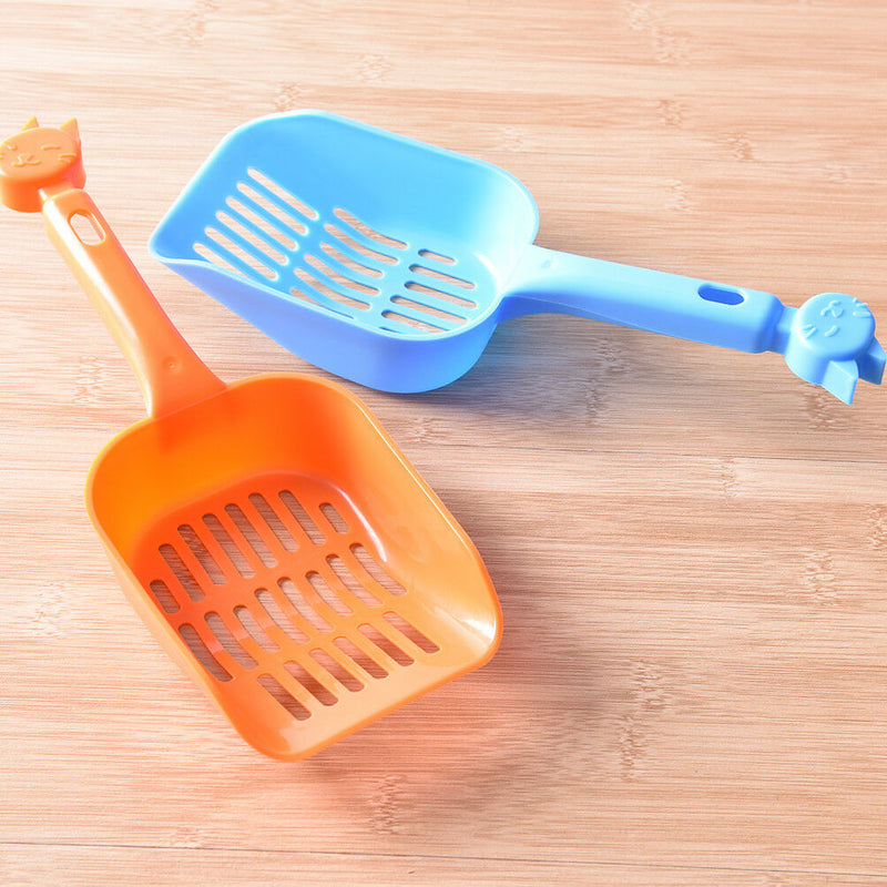 Plastic Cat Kitty Litter Shovel Poop Scoop Cat Owners Supplies Random Color BX