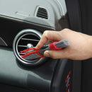 Microfiber Cleaner Brush for Car AC Vent Home Window Blind Keyboard (Grey)