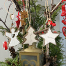 3pcs Christmas Tree Angel Star Hanging Ornaments Wooden Craft Home Decor A