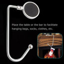 6pcs Zinc Alloy Metal Hooks Table Straight Hook Bag Stocks Hanger Universal