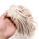 5Mmx100M Braided Cotton Rope Twisted Cord Rope Diy Craft Macrame Woven Stri