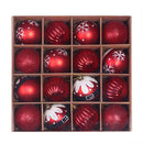 16pcs 6cm Christmas Decoration Balls Tree Hanging Ball Home Ornament (B)