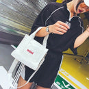 Korean Version Of The Embroidery Letter Canvas Shoulder Bag Handbag Simple