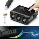 3-Way Car Cigarette Lighter Adapter 12V-24V Socket Splitter LED 4 USB Charger