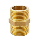 Brass 3/4 inch PT to 3/4 inch PT Male Thread Hex Nipple Piping Quick