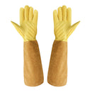 Extra Long Cowhide Beekeeping Gloves Elasticated Beekeeper Tool Supply L