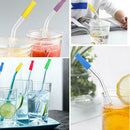 Straws Nozzle Tips 20PCS Reusable Straws Cover for 8mm Stainless Steel Straws