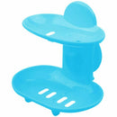 Fashion dual-strong suction cup soap box soap dishes bunk water bath basket V5H3