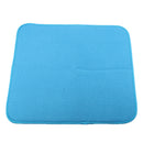 Kitchen Microfibre Dish Drying Mat Sink Drainer Washing Up Tea Towel Blue