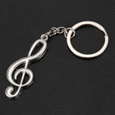 Creative Music Symbol Metal Keychain Ring Keyring Key Fob Funny New Fashion Q8Y4