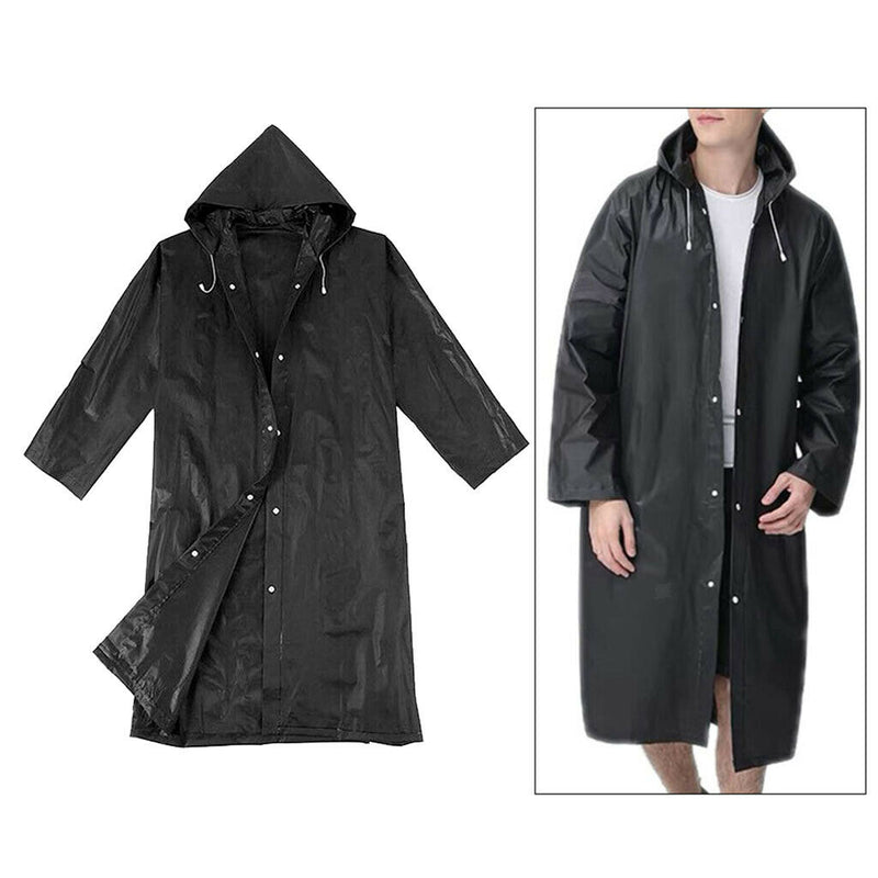 Outerwear Poncho EVA Rain Coat Waterproof Raincoat Hooded Jacket for Outdoors