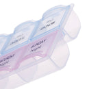 1Pc 7 Day Pill Box Medicine Tablet Dispenser Organizer Weekly Storage CH Hn