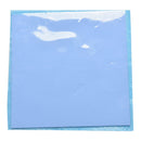 100x100x1mm Blue Heatsink Cooling Thermal Conductive Silicone Pad Uncut Mat liau