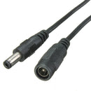 5.5mm x 2.1mm DC Power Jack Male to Female Extension Cable Cord Lead Connec