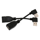 USB 2.0 A Male To Female Angle 90 Degree Extension Adapter Converter Cable