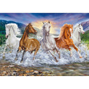 5D DIY Full Drill Diamond Painting Grassland Horses Cross Stitch (B1036)