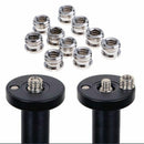 10PC 3/8" to 1/4" Convert Screw Thread Adapter f. Tripod Mounting Monopod Camera