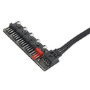 5Port PC Fan Hub Splitter Speed Controller Adapter for 4Pin PWM Cooler Conne_kz