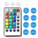 Upgraded 2x12-LED 3.9inch Submersible Led Lights, RGB Waterproof Battery Po R6J6
