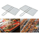 2 x BBQ Net   Grilling Basket Meat Grilling Net Outdoor Picnic Parts
