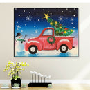 Christmas Car 5D DIY Full Round Diamond Painting Manual Mosaic Kit for Gift