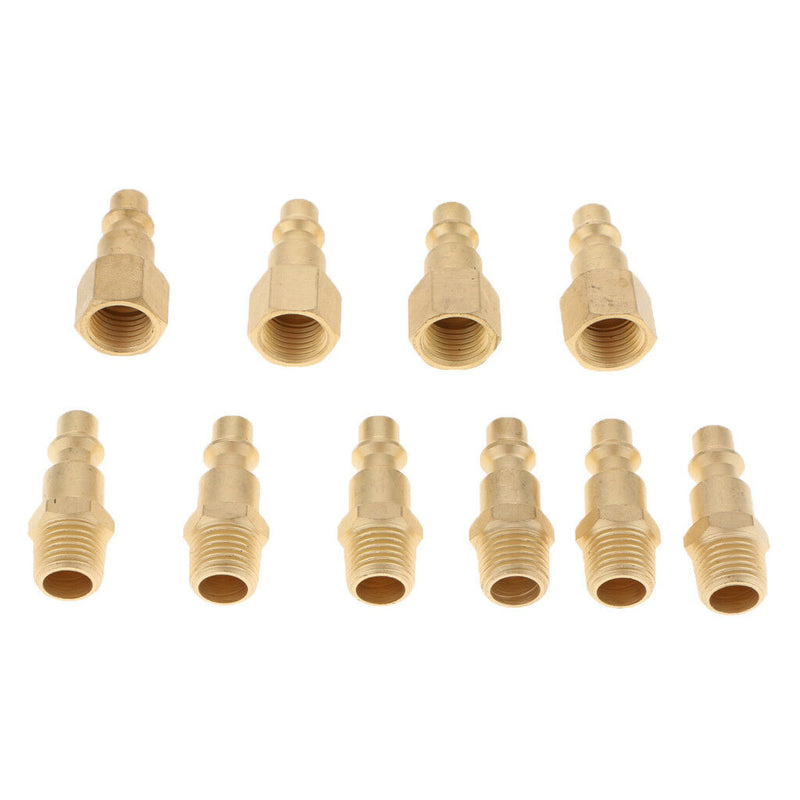 14pcs Quick Release Coupler Set 1/4" Air Hose Connector For Fitting NPT