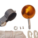 11m/36ft Flag Pole Parts Repair Kit Cleat Truck Pulley Hardware for Courtyard