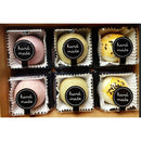 20x10Pcs Black Handmade Stickers Cookies Bakery Packing Sealing Decor Labels