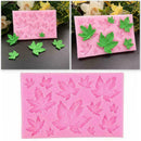Silicone Fondant DIY Mold Maple Leaves Mould Shaping Cake Baking Decor Y7I4