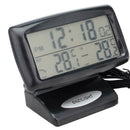 Digital Car OUT/IN Dual Thermometer Temperature Sensor Vehicle Alarm Clock  L0Z2