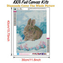 5D DIY Full Drill Diamond Painting Rabbit in Amazement Cross Stitch (B978)