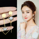 Women Long Geometry Dangle Drop Earring Ear Stud Wedding Trendy Jewelry Gift A3C