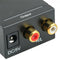 Coaxial or Toslink Digital to Analog Audio Converter Adapter L/R Audio Switching