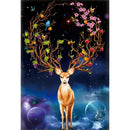 5D Diy Diamond Painting Deer Scenery Full Drill Rhinestone Cross Stitch Kit