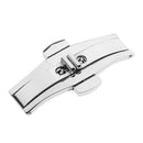Watch Butterfly Buckle Stainless Steel Clasp Push Button For Wristwatch Band