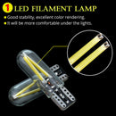 10Pcs T10 License Light Bulbs 194 168 W5W COB Car LED CANBUS White La%!