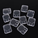 10PCS Transparent Standard SD SDHC SDXC Memory Card Case Holder Box Storage LJ