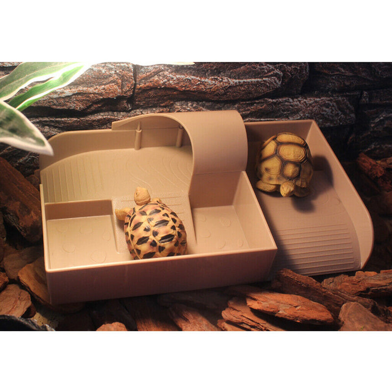 Reptile Turtle Pier Platform W/ Ramp Ladder Basking Plastic Durable High Quality