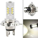 1 PCS H4 White 80W 16-SMD LED Bulbs Car Fog DRL Driving Light Headlight
